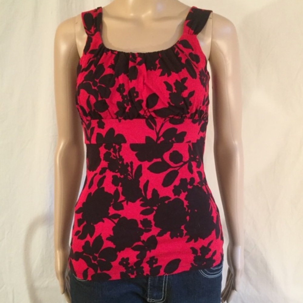 3  for $25 Ann Taylor LOFT Stunning Blue & White Roses Top